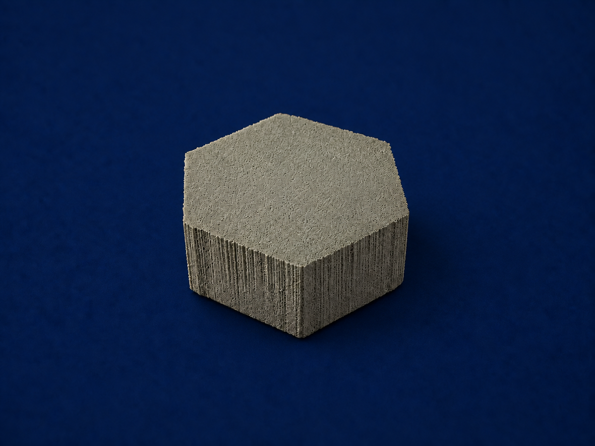 5.14 - Hule Gris Hexagonal Sin Adhesivo